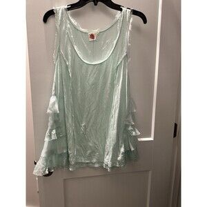 Anthropologie Lilka Tank Top Embroidered And Lace Medium